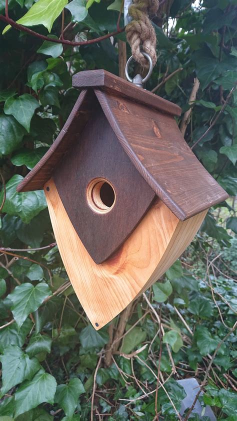 Unique Handmade Hanging Birdhouse Etsy Unique Bird Houses Bird