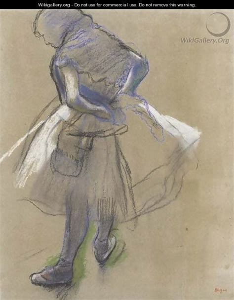 Danseuse Nouant Un Noed Au Dos Edgar Degas WikiGallery Org The