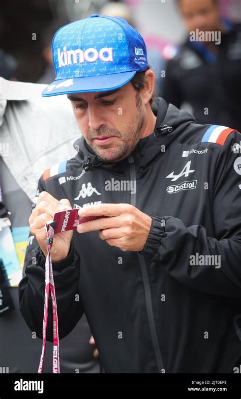 Bwt Alpine Spanish Rider Fernando Alonso Pictured During Preparations