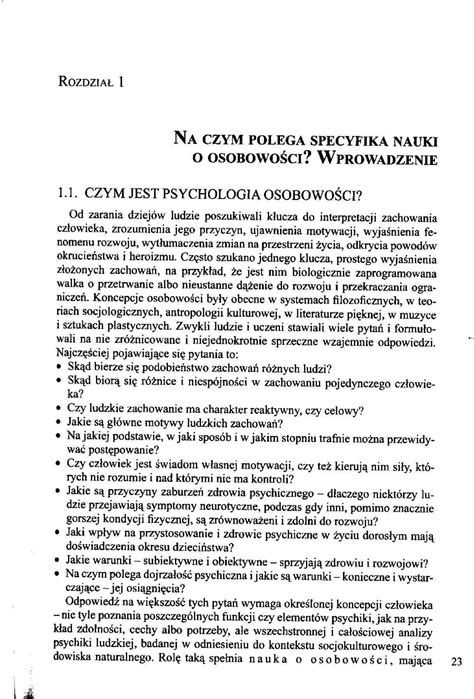 Oleś PK Wprowadzenie do psychologii osobowości r1 Psychologia