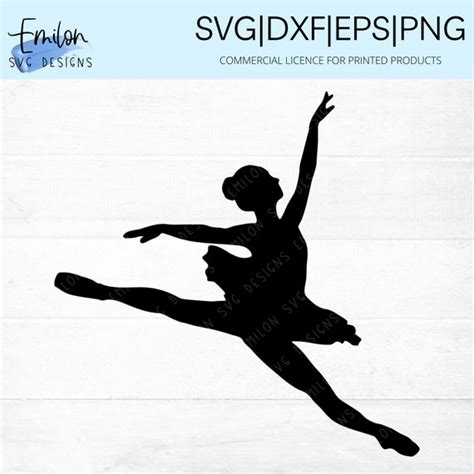 Ballerina Leap SVG Ballet Dancer SVG Dancer Leaping SVG - Etsy