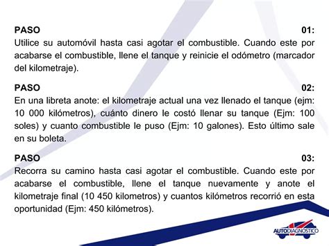 Aprenda A Calcular Su Gasto En Combustible PPT Descarga Gratuita