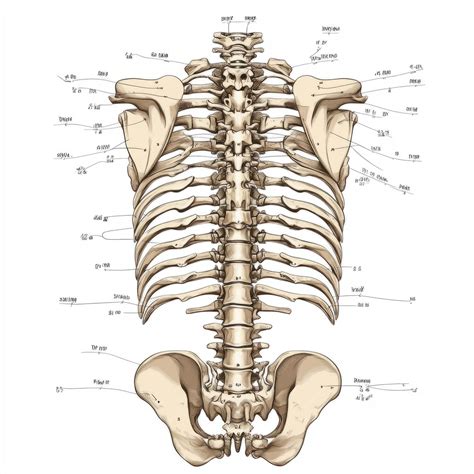 Premium Photo Thoracic Vertebrae Anatomy Labeled Diagram And Explanation