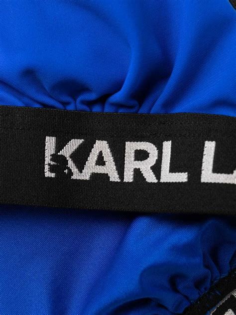 Karl Lagerfeld Logo Band Bikini Top Editorialist