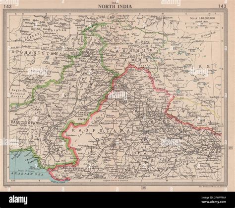 North India. Pakistan. Unresolved Jammu & Kashmir. BARTHOLOMEW 1949 old ...