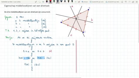 De Middelloodlijnen Van Een Driehoek Zijn Concurrent Bewijs YouTube