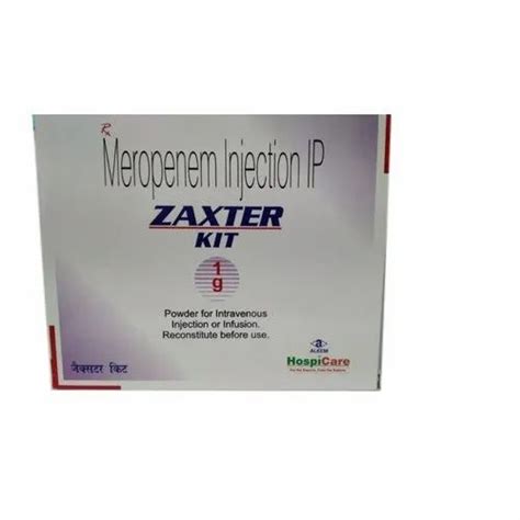 Zaxter Kit Meropenem Injection At Rs 515 Unit Meropenem 1gm In Mumbai Id 21490403273