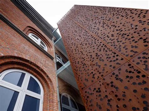 Perforated Corten Steel Texture