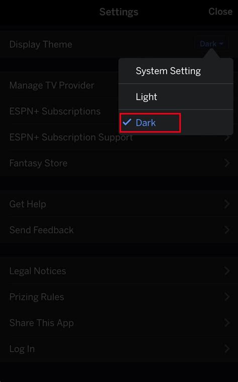 How To Enable Dark Mode On ESPN Fantasy App TechOwns