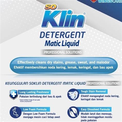 Jual Soklin Detergent Matic Liquid So Klin Deterjen Cair Jerigen