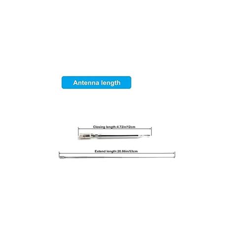 Fm Radio Antenna Ancable Indoor Fm Telescopic Antenna 75 Ohm F Type