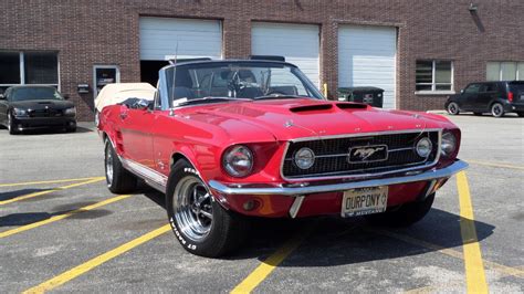 Candy Apple Red 1967 Ford Mustang Gt Convertible