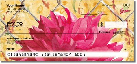 Floral Series 4 Personal Checks - Nanhy