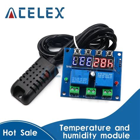 ZFX M452 DC 12V LED Digital Thermostat Temperature Humidity Control