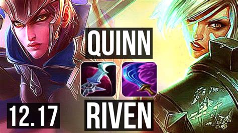 Quinn Vs Riven Top Rank 4 Quinn 1300 Games 7 1 2 1 5m Mastery