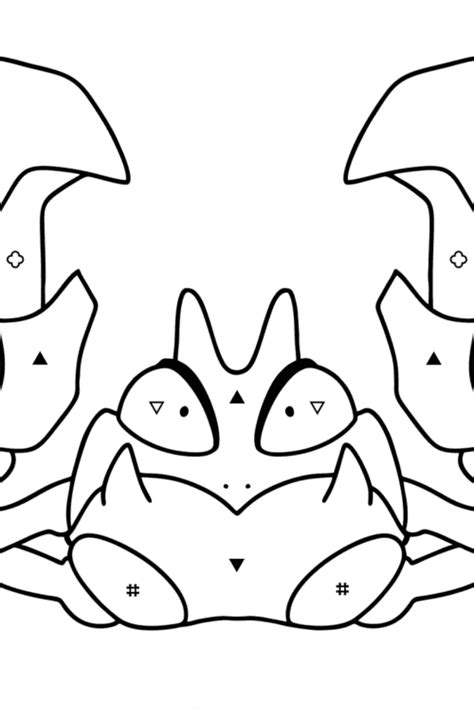 Målarbild Pokémon Go Krabby Coloring For