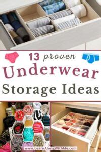 Proven Ways To Store And Organize Your Underwear Learn Along With Me