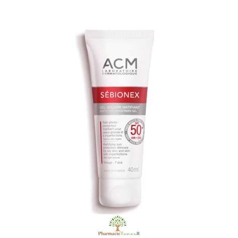 Laboratoire Acm Sébionex Gel Solaire Matifiant Spf 50 40 Ml