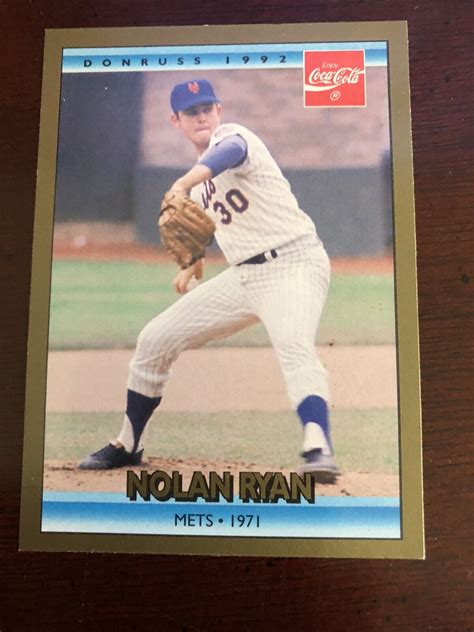 1992 Leaf COCA-COLA #5 Nolan Ryan Career Series By Mets NrMt/MT | eBay