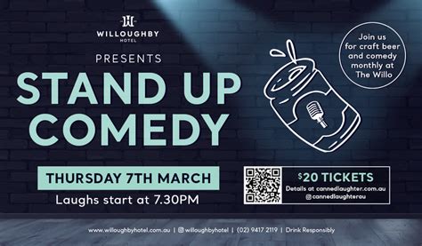 STAND UP COMEDY @ THE WILLO - Willoughby Living