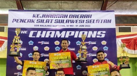 Bantaeng Juara Umum Kejurda Pencak Silat Se Sulsel Ketua Ipsi Pencak