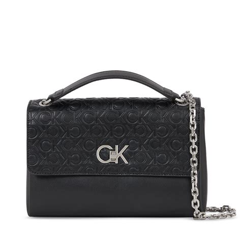 Handtasche Calvin Klein Re Lock Ew Conv Crossbody Emb K K Ck