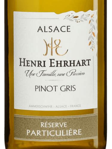 2019 Henri Ehrhart Réserve Particulière Pinot Gris Vivino US