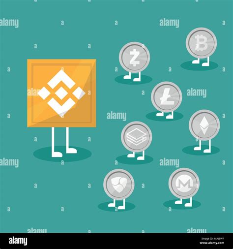 Blockchain Binance Cryptocurrency Exchange Technology Vector