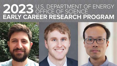 Three Argonne Scientists Receive Doe Early Career Awards Argonne