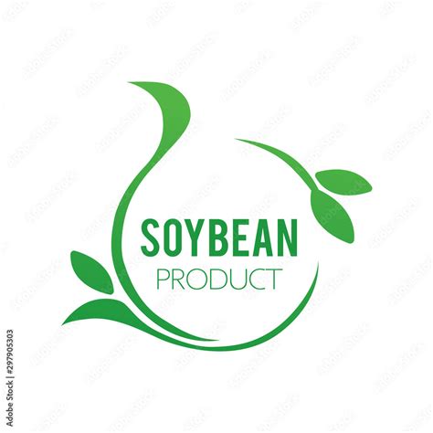 Vector Logo Of Soybean And Agricultural Products Stock Vector Adobe Stock