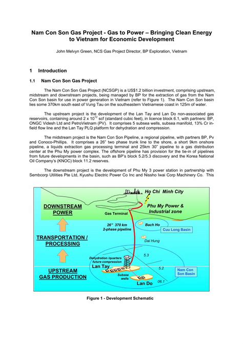 PDF Nam Con Son Gas Project Gas To Power Bringing Clean