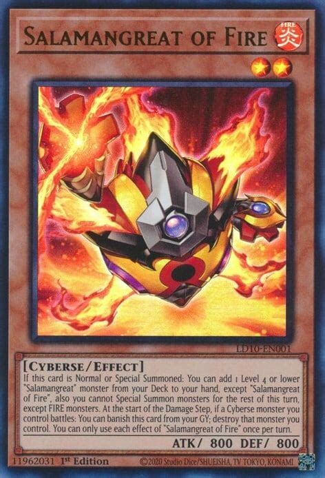 Salamangreat Of Fire Legendary Duelists Soulburning Volcano Yu Gi Oh