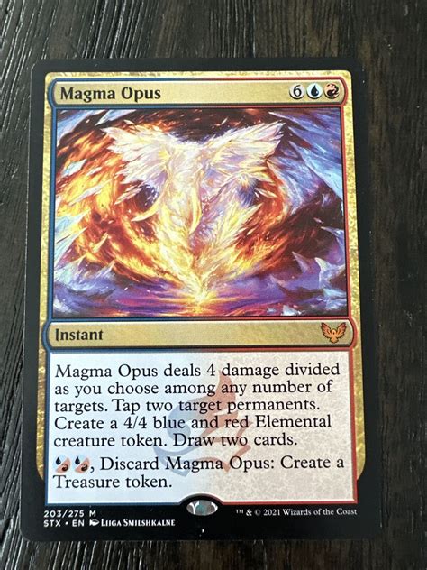 MTG Card Magma Opus Strixhaven School Of Mages 203 275 Regular Mythic