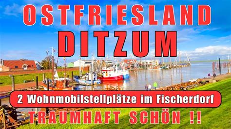 wunderschönes Fischerdorf Ditzum 2 schöne Wohnmobil Stellplätze