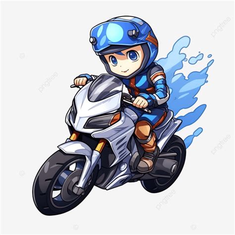 Motocicleta Anime Desenho Animado Ai Gerar PNG Bicicleta Projeto