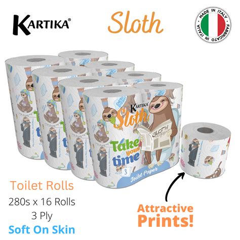 Bundle Of 4 KARTIKA Sloth Toilet Paper 280s X 4 Lazada Singapore