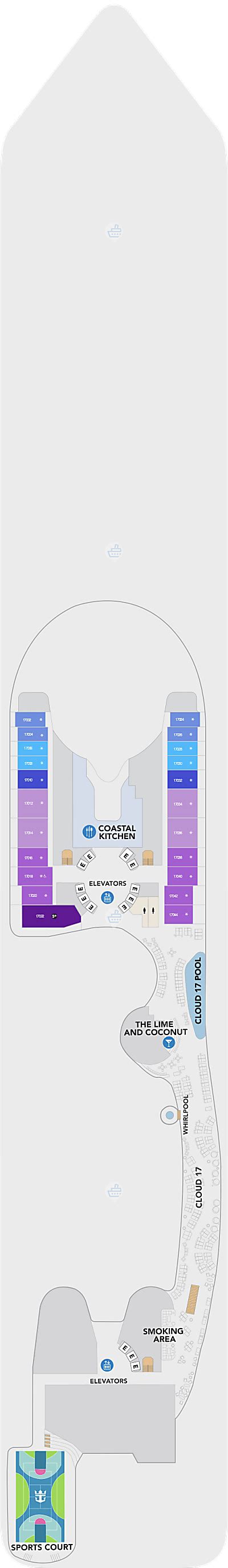 Icon of the Seas Deck 17 - Activities & Deck Plan Layout