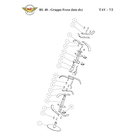 Ricambi Meccanica Benassi Per Motozappatrice RL 40 12 2016