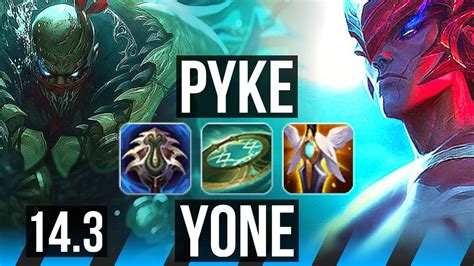 PYKE Vs YONE MID 1300 Games 14 3 14 Legendary KR Diamond 14