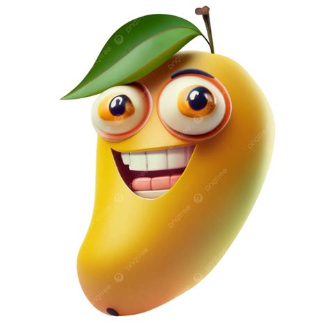 Dibujos Animados De Mango Sonriente Png Dibujos Mango Sonriendo Clipart Mango Con Cara