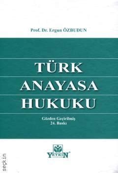 Türk Anayasa Hukuku Ergun Özbudun Kitap