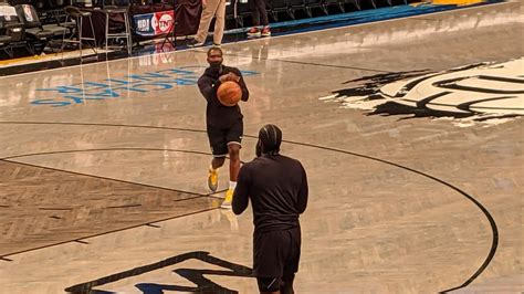 James Harden at Game 5 pregame warmups | Nets Insider