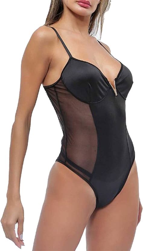 Ranrann Lencer A Er Tica Body Mujer Sexy Fiesta Bodysuit Patchwork