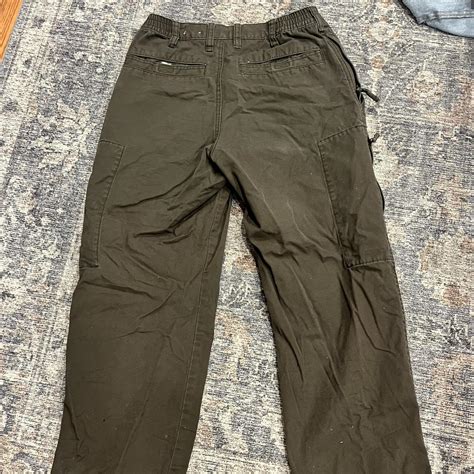 Womens Khaki And Green Trousers Depop