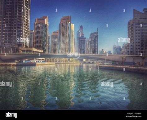 Dubai Marina skyline Stock Photo - Alamy