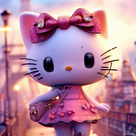 Hello Kitty In Paris 3d By Xrebelyellx On Deviantart