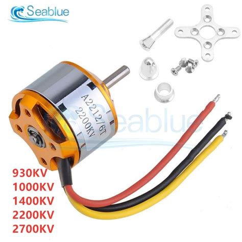 CW 1Pcs A2212 Brushless Motor 930KV 1000KV 1400KV 2200KV 2700KV For