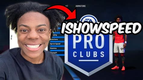 Fifa Virtual Pro Lookalike Tutorial Ishowspeed Youtube