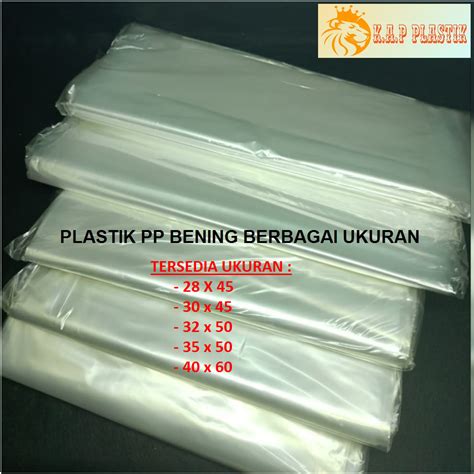 Jual Plastik Pp Bening Uk X X X X X Tebal