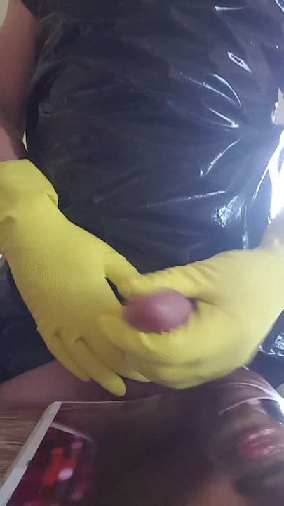 Handjob Yellow Rubber Gloves Gay Man Porn Xhamster